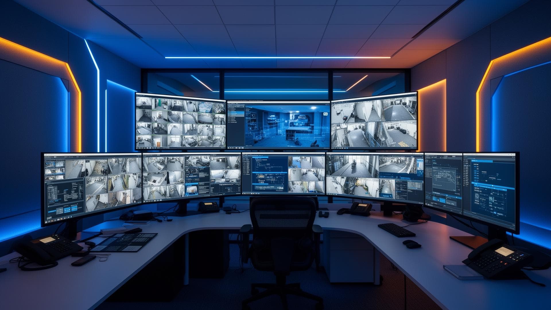 Central de monitoramento de segurança